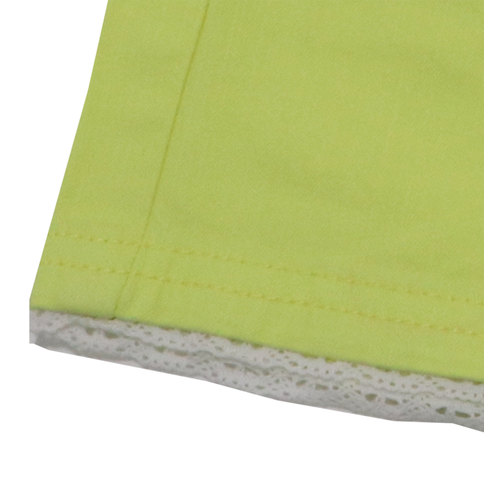 Pantaloni scurți galbeni cu dantelă la tiv Tom Tailor 7-8 ani (128cm)
