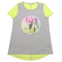 Tricou lung gri și galben Summer Moments Tom Tailor 13-14 ani (164cm)