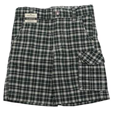 Pantaloni scurți în carouri albe și verzi Tom Tailor 2 ani (92cm)