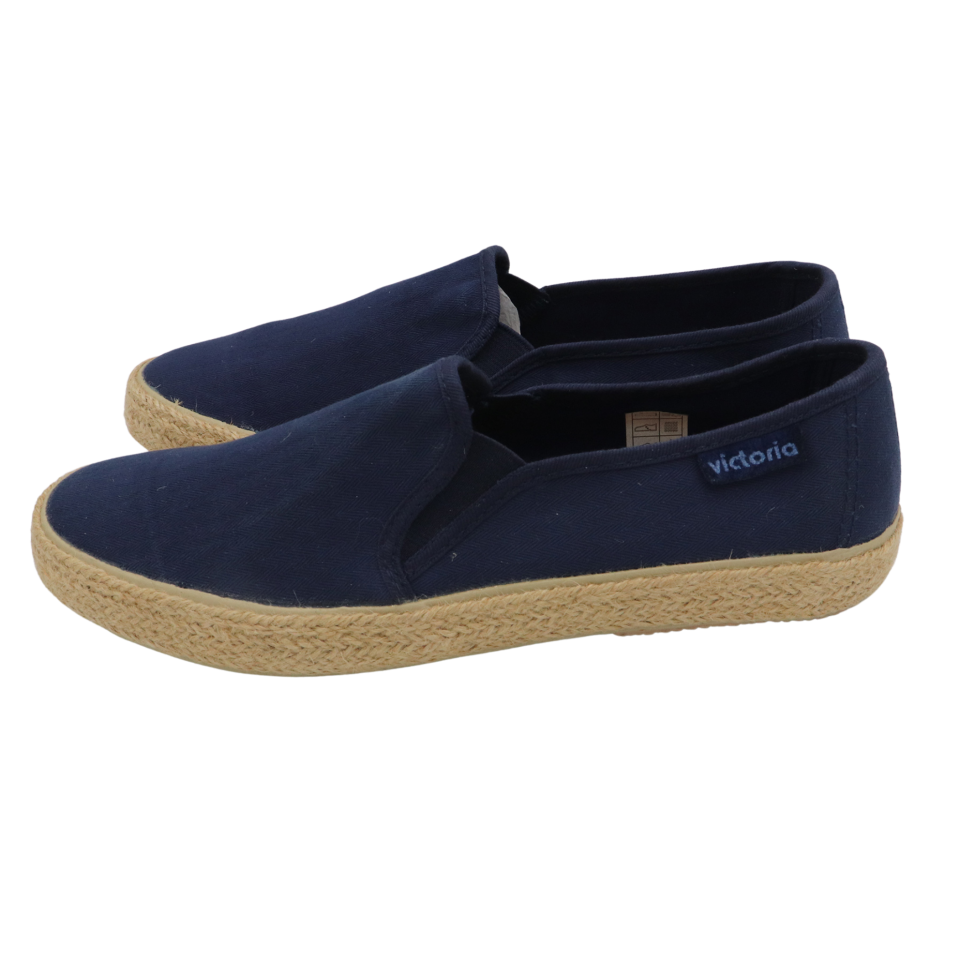 Espadrile bleumarin din bumbac