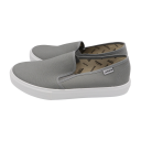 Espadrile gri din bumbac organic