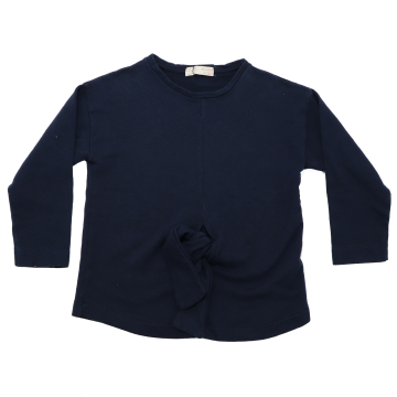 Bluză bleumarin cu nod în față Zara 5-6 ani (116cm), 9-10 ani (140cm)