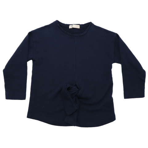 Bluză bleumarin cu nod în față Zara 5-6 ani (116cm), 9-10 ani (140cm) zara