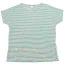 Tricou cu dungi verzi și aplicații Zara 7-8 ani (128 cm)