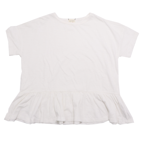 Tricou alb larg, cu elastic Zara 11-12 ani (152cm)