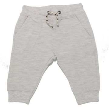 Pantaloni gri deschis cu șiret