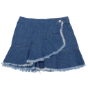 Fustiță din denim parte peste parte