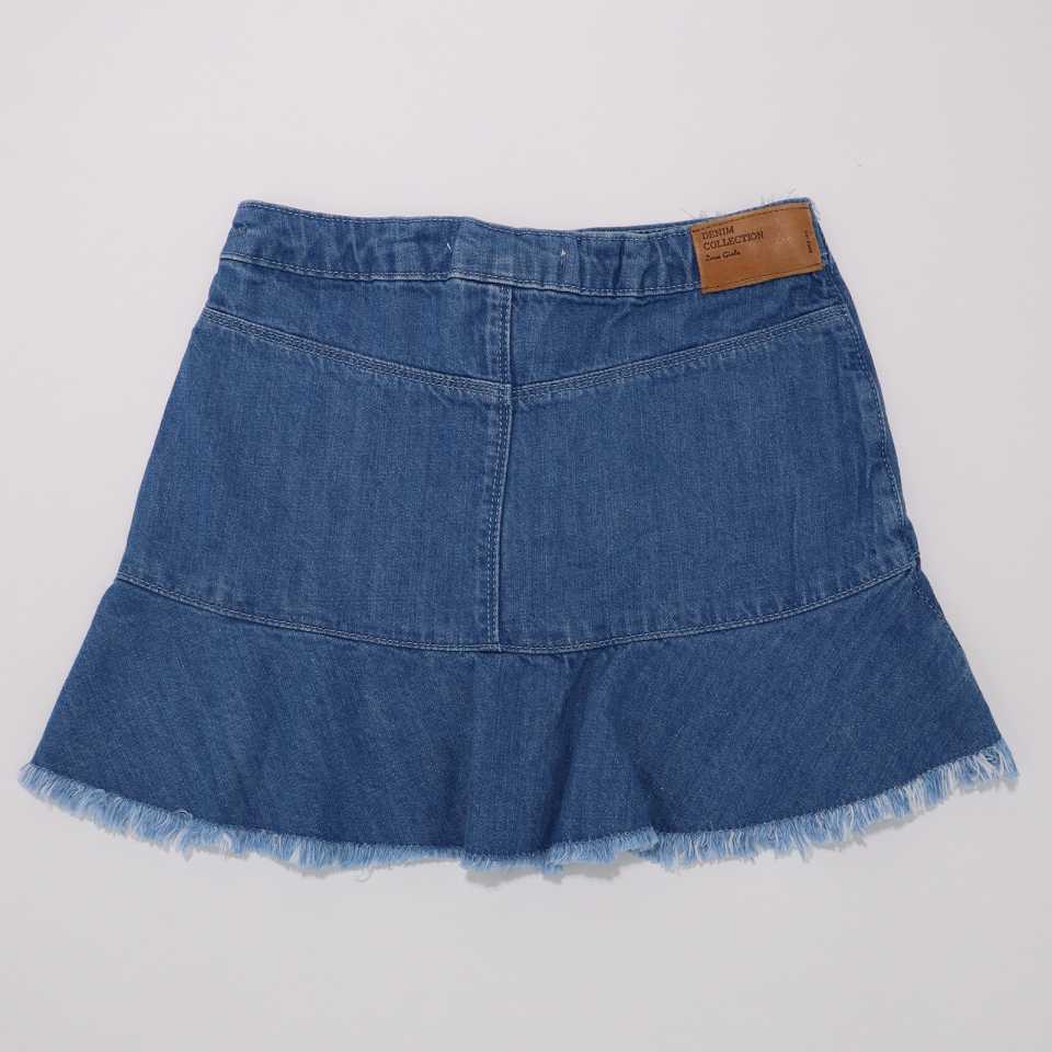 Fustiță din denim parte peste parte