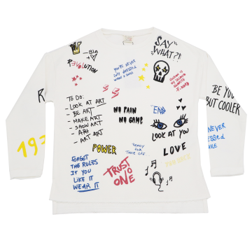 Bluză albă cu interior plușat  Zara 9-10 ani (140 cm), 11-12 ani (152 cm)