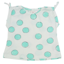 Tricou alb cu cercuri verzi Zara 6-9 luni (74cm)