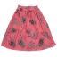 Fustă midi roz cu imprimeu floral
