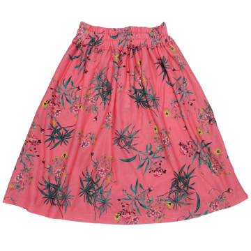 Fustă midi roz cu imprimeu floral Zara 9-10 ani (140 cm)