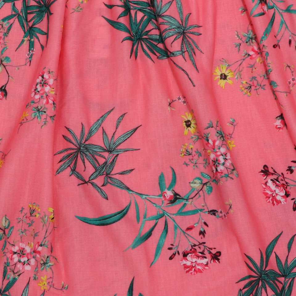 Fustă midi roz cu imprimeu floral Zara 9-10 ani (140 cm)