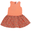Rochiță portocalie din două materiale