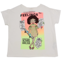 Tricou alb cu imprimeu cu sclipici Zara 4 ani (104 cm)