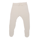 Colanți tricotați albi cu botoși