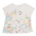 Tricou alb cu imprimeu pești 18-24 luni (92 cm)