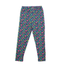 Colanți bleumarin cu imprimeu floral