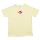 Tricou galben cu broderie pește