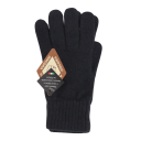 Mănuși gri închis din lână și angora