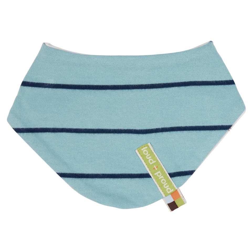 Bavetă bleu verde reversibilă