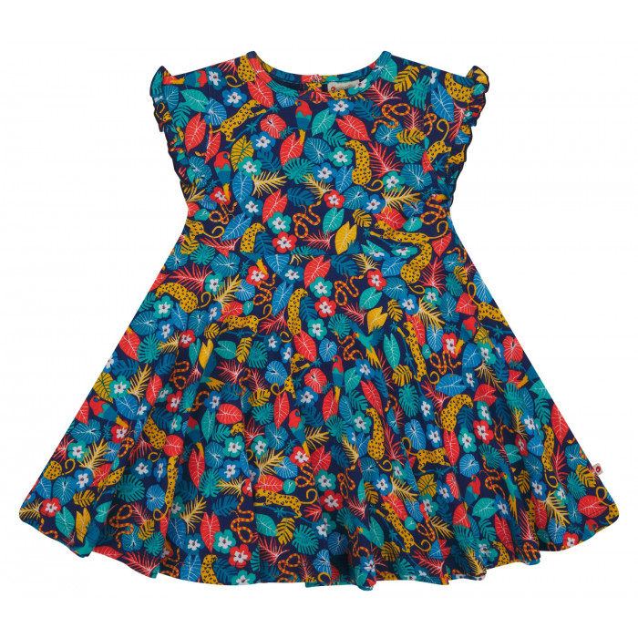 Rochie skater albastra - Tropic