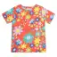 Tricou cu imprimeu Flower Power din bumbac organic