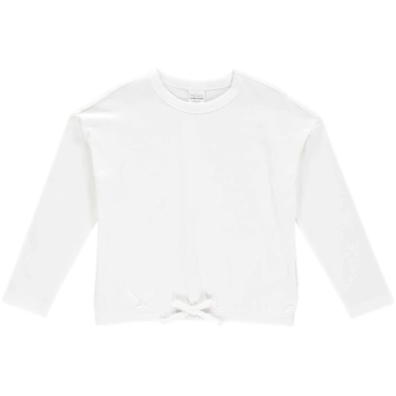 Bluza albă Alfa Volume cu mânecă lungă, alb