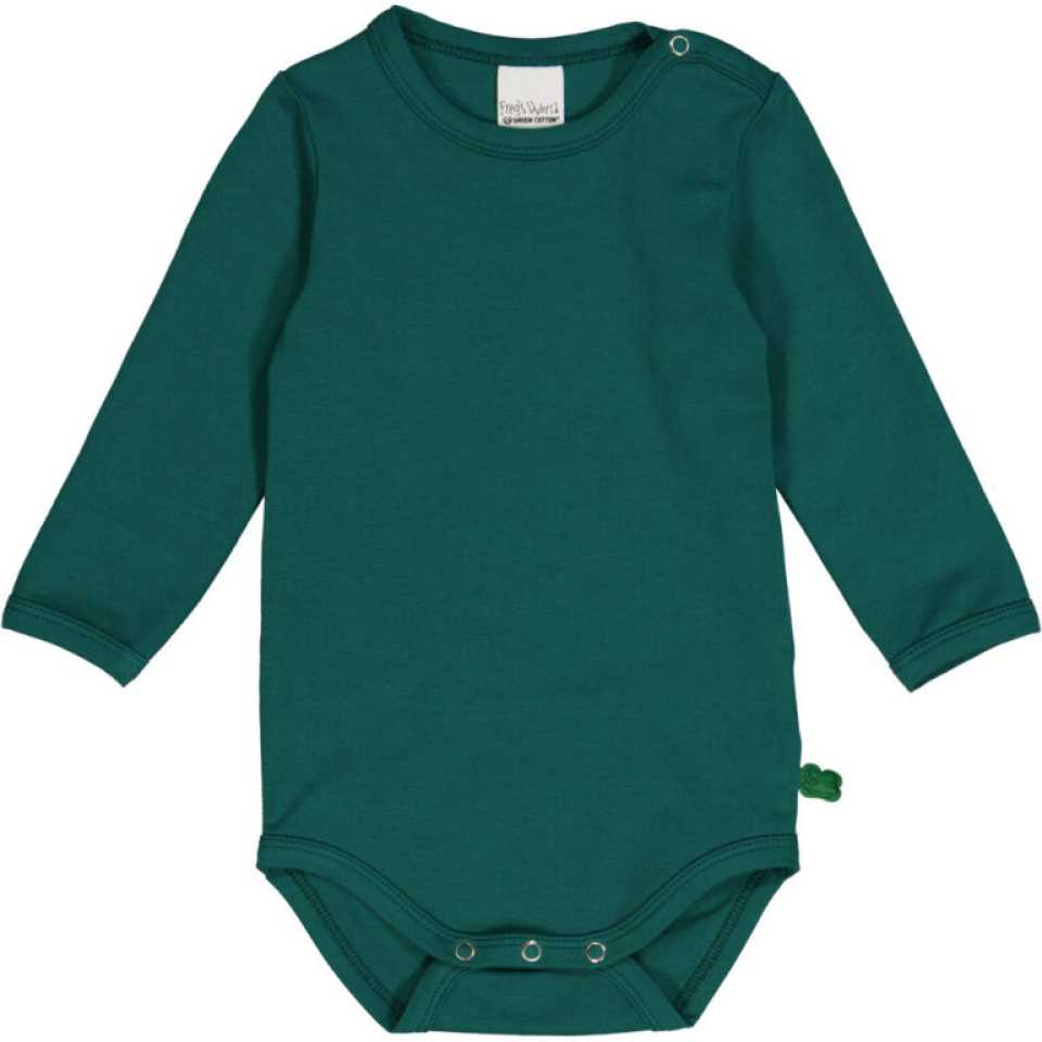 Body Alfa, verde cu mânecă lungă