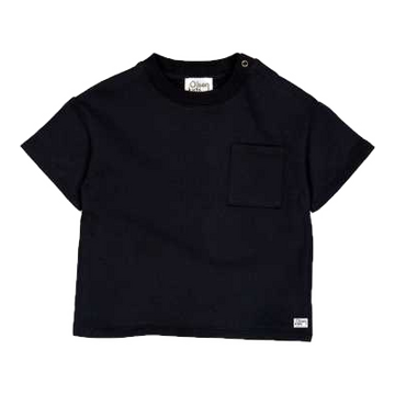 Tricou grosuț cu mânecă scurtă – negru