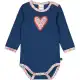 Body cu mânecă lungă BLOOM cu inimă aplicată