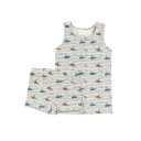 Set maieu și boxeri băieți cu imprimeu submarine