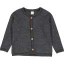 Jachetă fleece din lână merinos gri închis