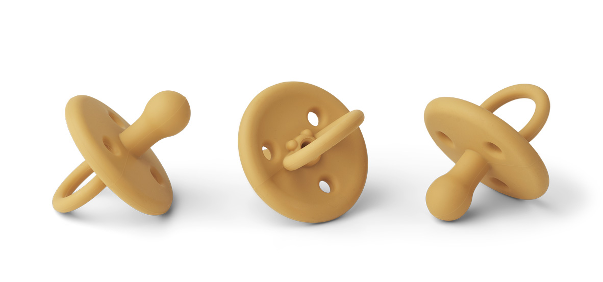 Set 3 suzete din silicon Paula pentru bebeluși