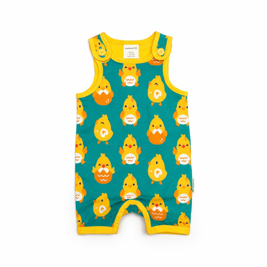 Salopetă scurtă din bumbac organic