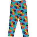 Colanți cu imprimeu floral albastru