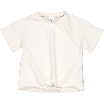 Tricou Cozy Me cu mânecă scurtă și nod în față