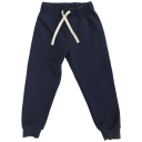 Pantaloni groși tip trening din bumbac, bleumarin