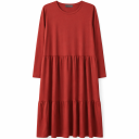 Rochie din lyocell pentru femei, roșu închis