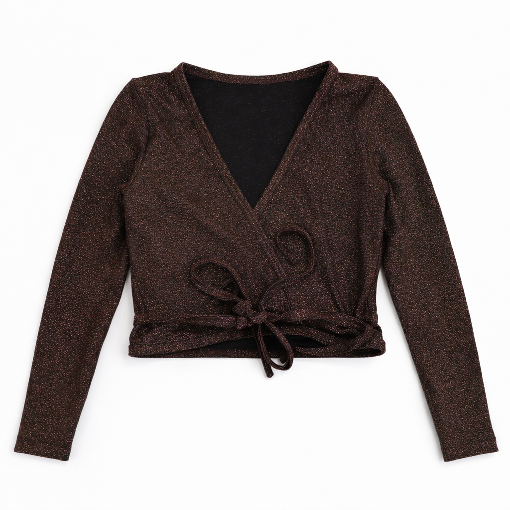 Cardigan grena cu sclipici