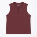 Maieu din Tencel cu detaliu decorativ, vișiniu