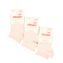 Set 3 perechi de șosete scurte invizibile din bumbac elastic nude