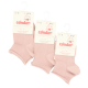 Set 3 perechi de șosete scurte invizibile din bumbac elastic rosa empo