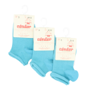 Set 3 perechi de șosete scurte invizibile din bumbac elastic azul maya
