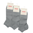 Set 3 perechi de șosete scurte gri (ceniza)