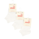 Set 3 perechi de șosete scurte albe (bianco)