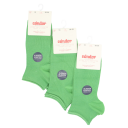 Set 3 perechi de șosete scurte invizibile din bumbac elastic verzi (andalucia)