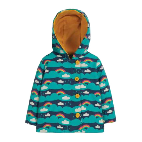 Jachetă cu imprimeu curcubeu pentru bebeluși și copii