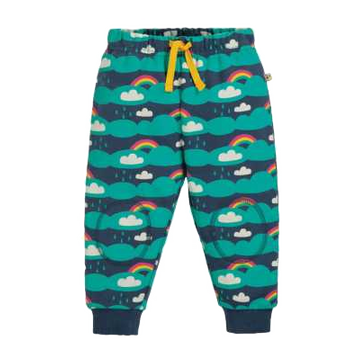 Pantaloni de trening confortabili cu imprimeu curcubeie