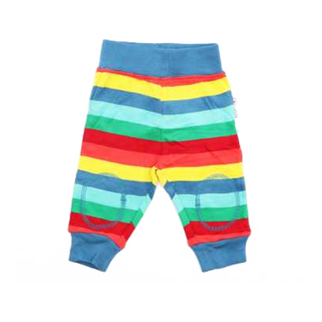 Pantaloni subțiri cu dungi colorate